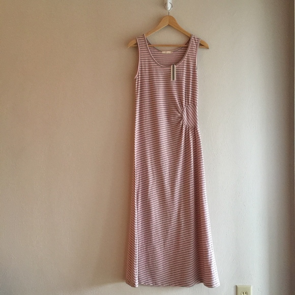 Tulle Dresses & Skirts - Tulle Tank Maxi Dress in Pink Stripe Size XS NWT